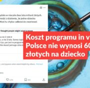 Koszt programu in vitro w Polsce nie wynosi 600 tys. złotych na dziecko