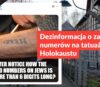 Dezinformacja o zakresie numerów na tatuażach ofiar Holokaustu