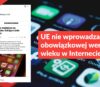 UE nie wprowadza obowiązkowej weryfikacji wieku w Internecie