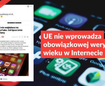 UE nie wprowadza obowiązkowej weryfikacji wieku w Internecie