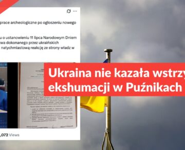 Ukraina nie kazała wstrzymać ekshumacji w Puźnikach