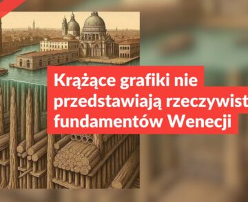 Krążące grafiki nie przedstawiają rzeczywistych fundamentów Wenecji