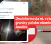 Dezinformacja nt. sytuacji na granicy polsko-niemieckiej. Analiza
