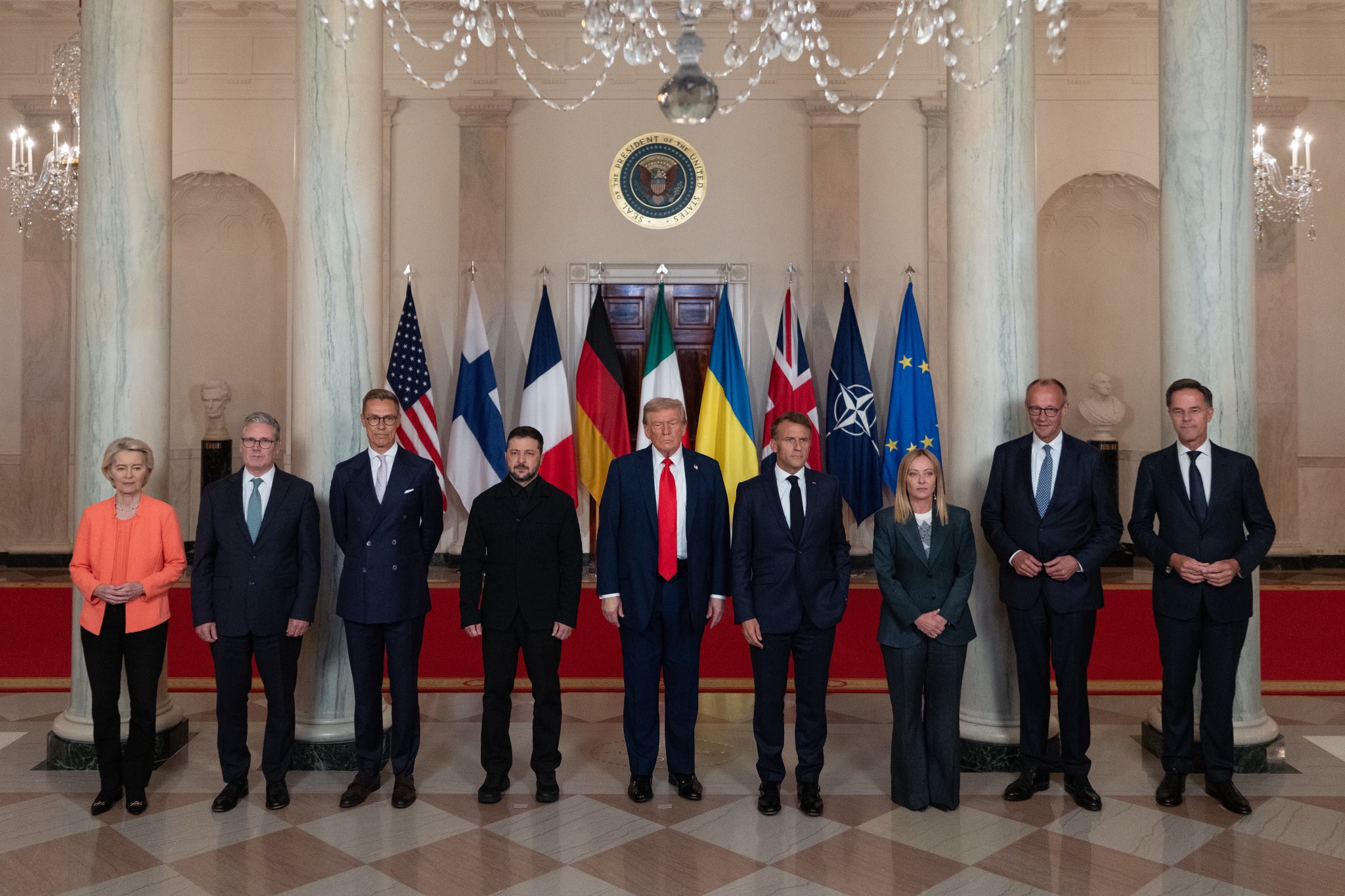 Przywódcy europejscy w Waszyngtonie