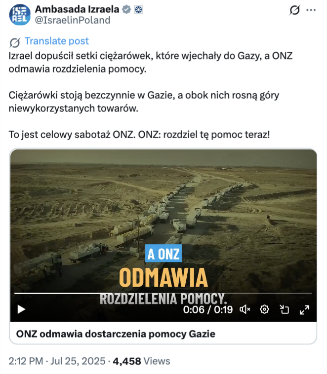 Izraelska kampania dezinformacyjna w Polsce.