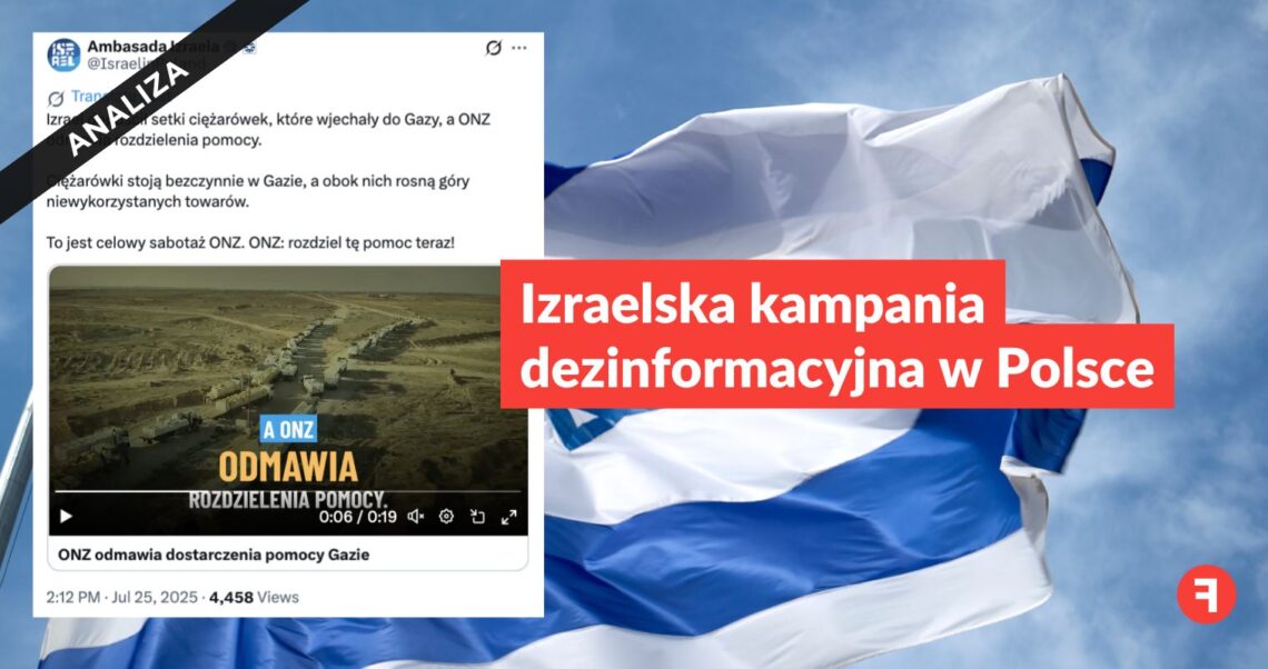 Izraelska kampania dezinformacyjna w Polsce