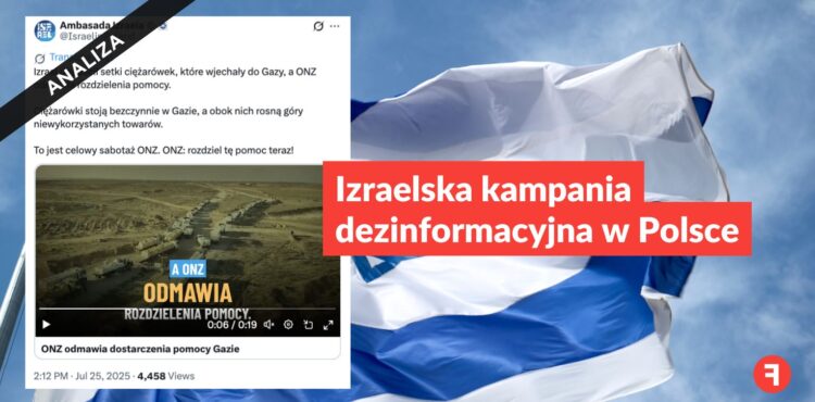Izraelska kampania dezinformacyjna w Polsce