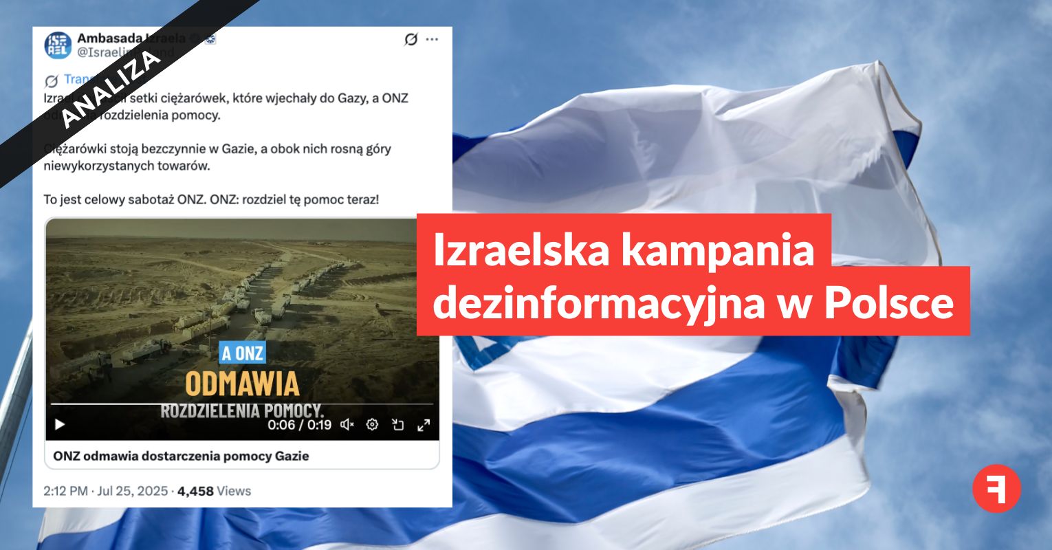 Izraelska kampania dezinformacyjna w Polsce