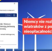 Niemcy nie rozbierają wiatraków z powodu ich nieopłacalności