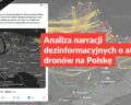 Analiza narracji dezinformacyjnych o ataku dronów na Polskę