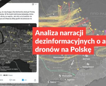 Analiza narracji dezinformacyjnych o ataku dronów na Polskę