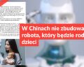 W Chinach nie zbudowano robota, który będzie rodził dzieci