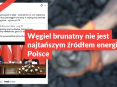 Węgiel brunatny nie jest najtańszym źródłem energii w Polsce