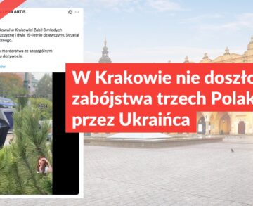 W Krakowie nie doszło do zabójstwa trzech Polaków przez Ukraińca