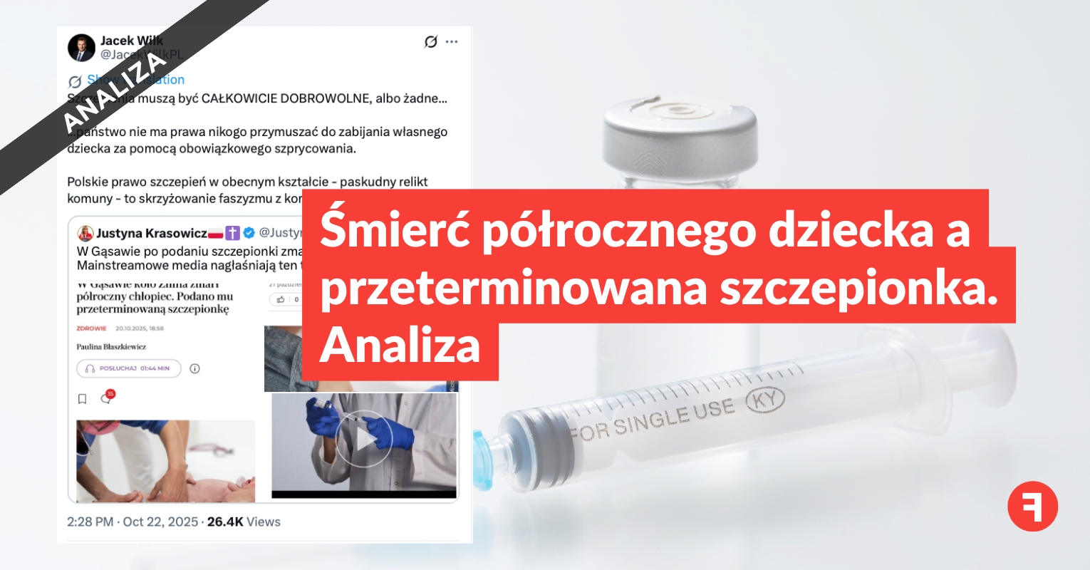 Śmierć półrocznego dziecka a przeterminowana szczepionka. Analiza