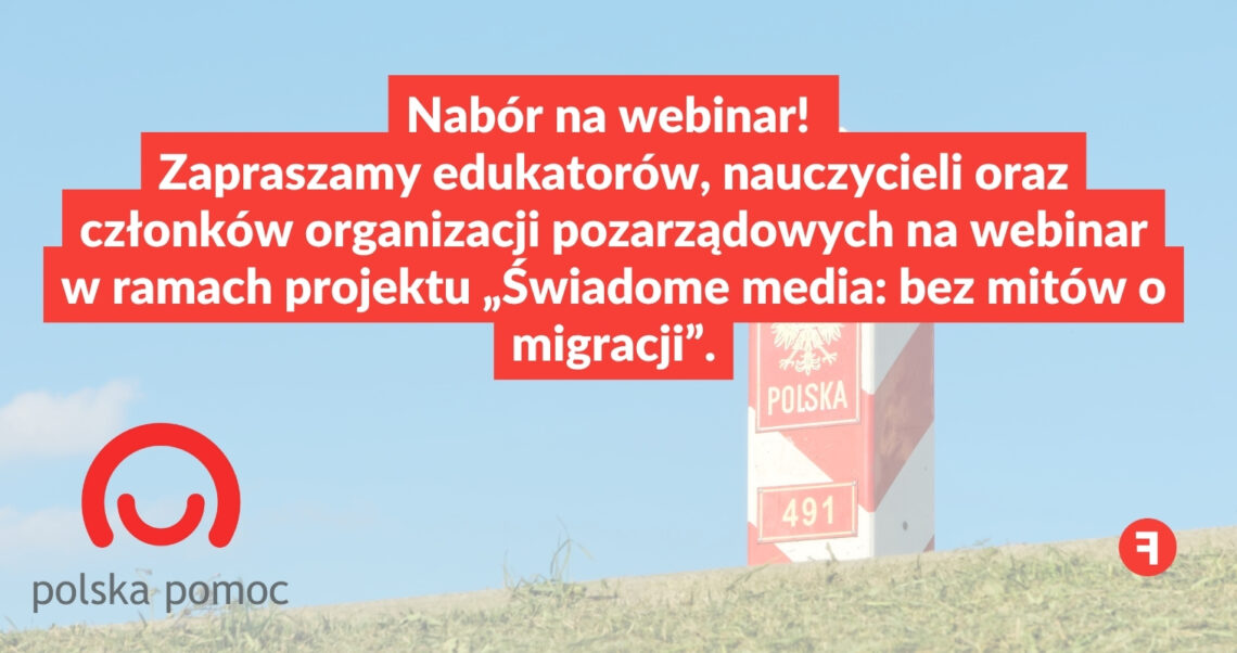 Zaproszenie na webinar w temacie dezinformacji migracyjnej