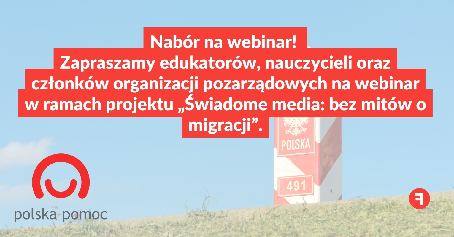 Zaproszenie na webinar w temacie dezinformacji migracyjnej