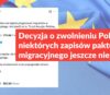 Decyzja o zwolnieniu Polski z niektórych zapisów paktu migracyjnego jeszcze nie zapadła