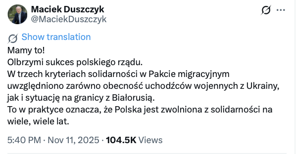 Pakt migracyjny.