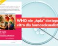 WHO nie „żąda” dostępu do in vitro dla homoseksualistów
