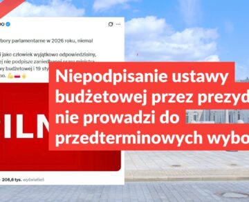 Niepodpisanie ustawy budżetowej przez prezydenta nie prowadzi do przedterminowych wyborów