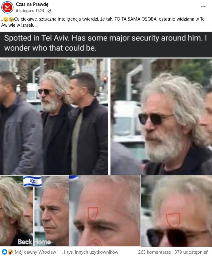 Epstein w Tel Awiwie