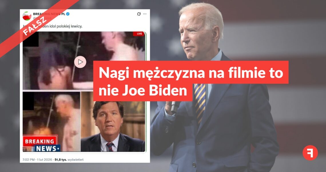 Nagi mężczyzna na filmie to nie Joe Biden