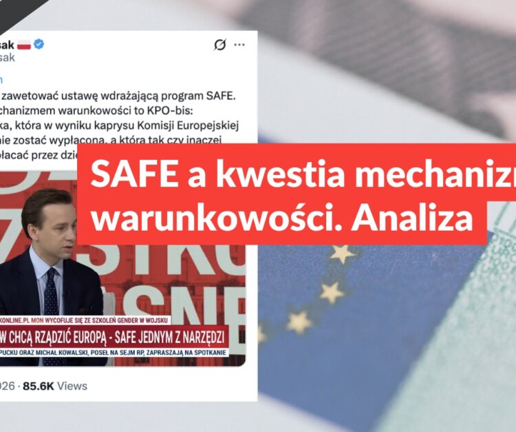 SAFE a kwestia mechanizmu warunkowości. Analiza