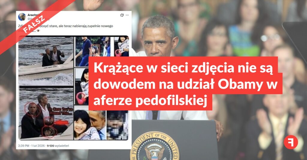 Krążące w sieci zdjęcia nie są dowodem na udział Obamy w aferze pedofilskiej