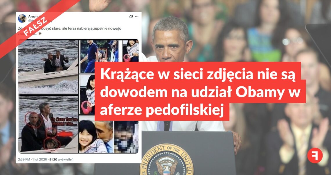 Krążące w sieci zdjęcia nie są dowodem na udział Obamy w aferze pedofilskiej