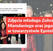 Zdjęcia młodego Zohrana Mamdaniego oraz jego matki w towarzystwie Epsteina to AI