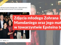Zdjęcia młodego Zohrana Mamdaniego oraz jego matki w towarzystwie Epsteina to AI