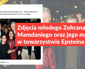Zdjęcia młodego Zohrana Mamdaniego oraz jego matki w towarzystwie Epsteina to AI