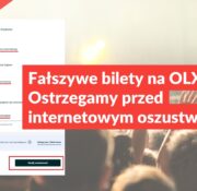 Fałszywe bilety na OLX. Ostrzegamy przed internetowym oszustwem