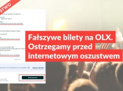 Fałszywe bilety na OLX. Ostrzegamy przed internetowym oszustwem