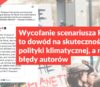 Wycofanie scenariusza RCP8.5 to dowód na skuteczność polityki klimatycznej, a nie na błędy autorów