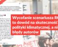 Wycofanie scenariusza RCP8.5 to dowód na skuteczność polityki klimatycznej, a nie na błędy autorów