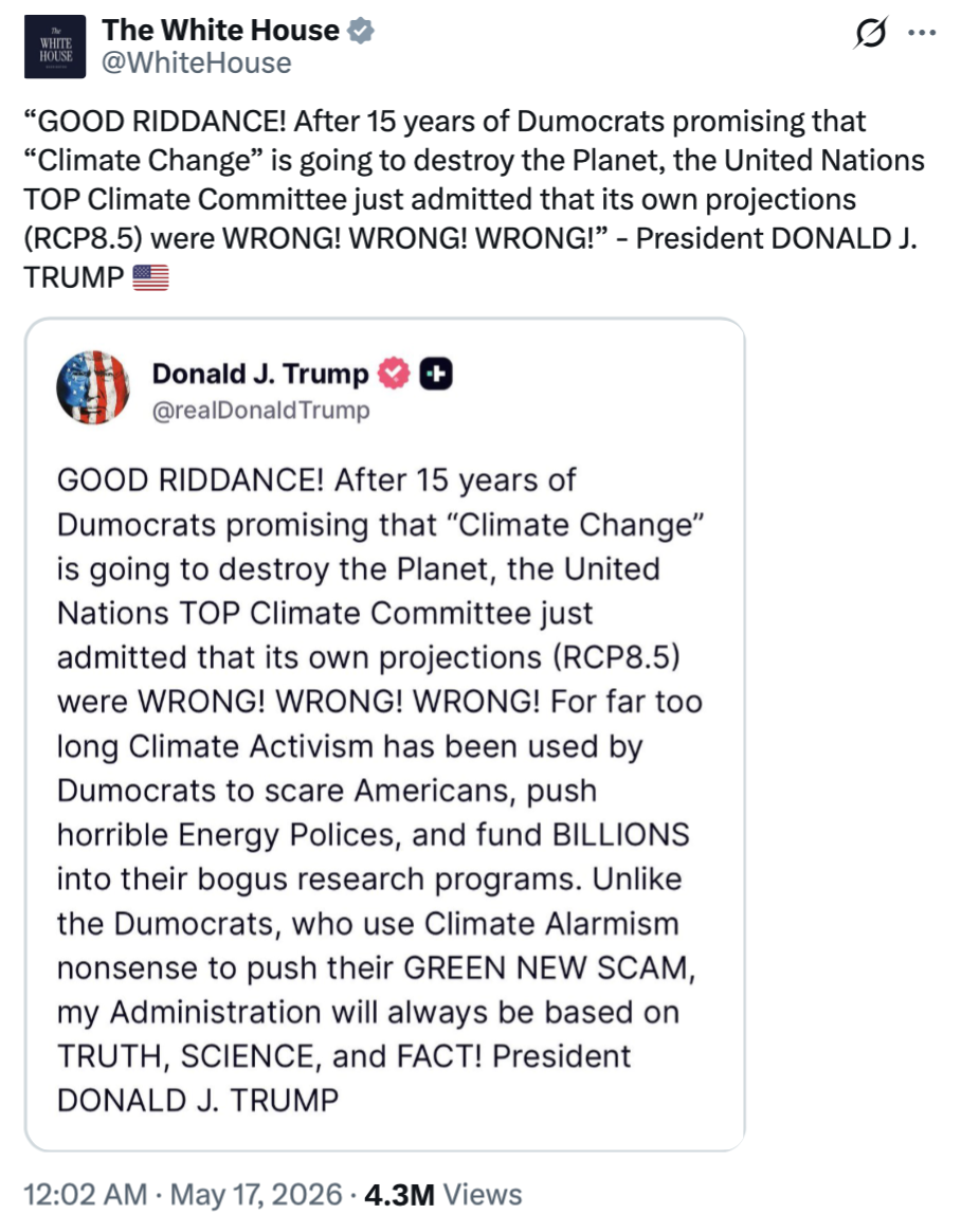 IPCC błędnie opracowało scenariusz RCP8.5. 