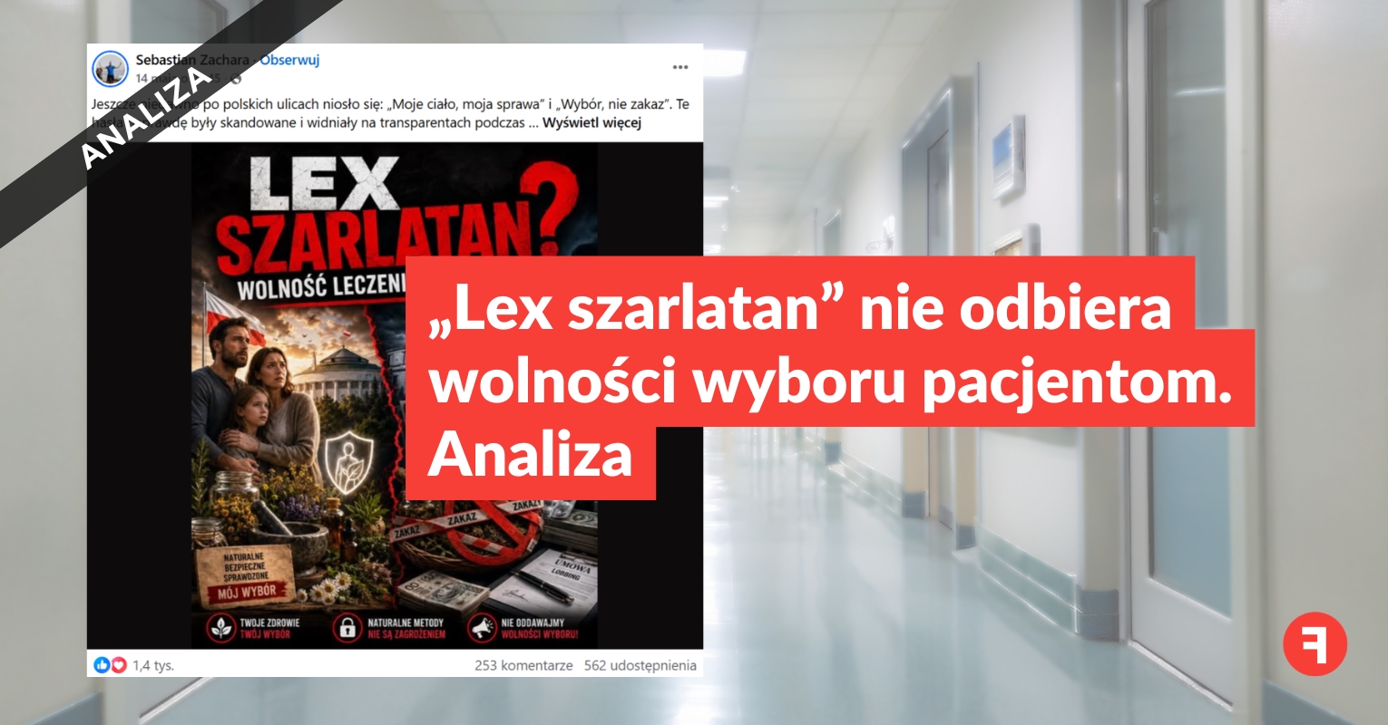 „Lex szarlatan” nie odbiera wolności wyboru pacjentom. Analiza