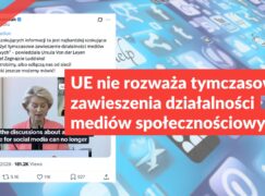 UE nie rozważa tymczasowego zawieszenia działalności mediów społecznościowych