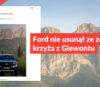 Ford nie usunął ze zdjęcia krzyża z Giewontu