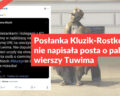 Posłanka Kluzik-Rostkowska nie napisała posta o paleniu wierszy Tuwima