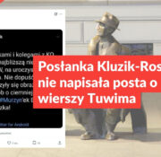 Posłanka Kluzik-Rostkowska nie napisała posta o paleniu wierszy Tuwima