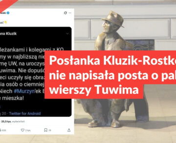 Posłanka Kluzik-Rostkowska nie napisała posta o paleniu wierszy Tuwima