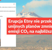 Erupcja Etny nie przekreśliła unijnych planów zmniejszenia emisji CO₂ na najbliższe 10 lat