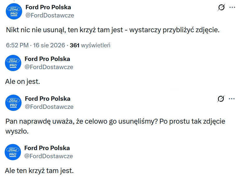 Ford o krzyżu