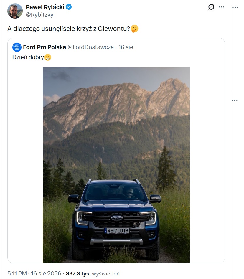 Rybicki o krzyżu