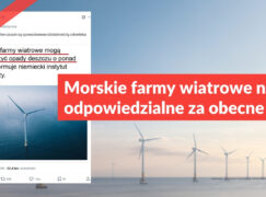 Morskie farmy wiatrowe nie są odpowiedzialne za obecne susze