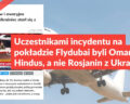 Uczestnikami incydentu na pokładzie Flydubai byli Omańczyk i Hindus, a nie Rosjanin z Ukraińcem